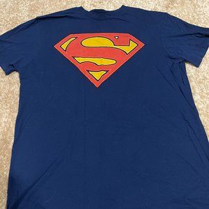 Dark Blue Mens Medium Superman logo T-shirt